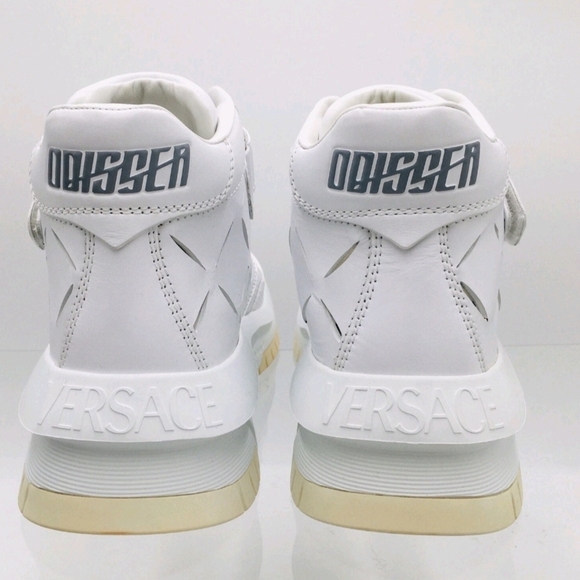 Versace Odissea Sneaker 'Cut-Out - Optical White' US Mens 11 - Picture 4 of 11